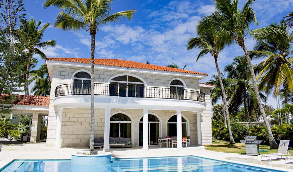 A view of the villa at Playa Palmera Beach Resort